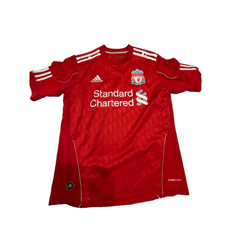 LIVERPOOL FC STANDARD CHARTERED 2011/2012 HOME ADIDAS Climacool SIZE MENS Large